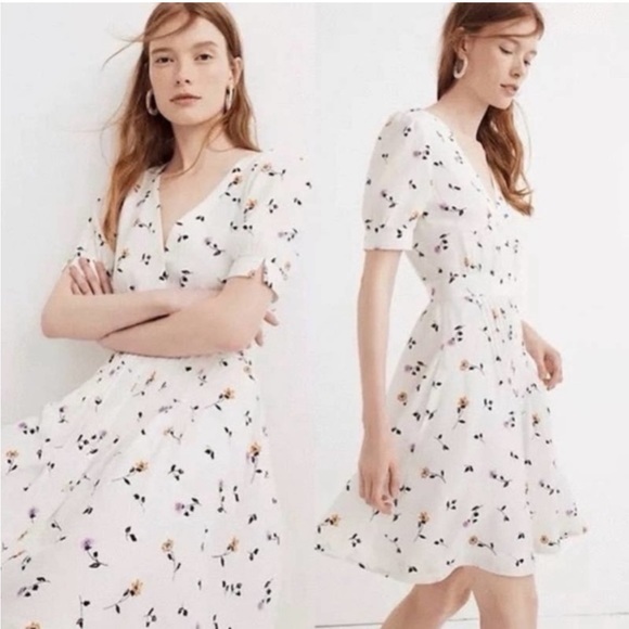 Madewell Dresses & Skirts - Madewell Daylily Pintuck Dress in Sweet Blossoms size 6